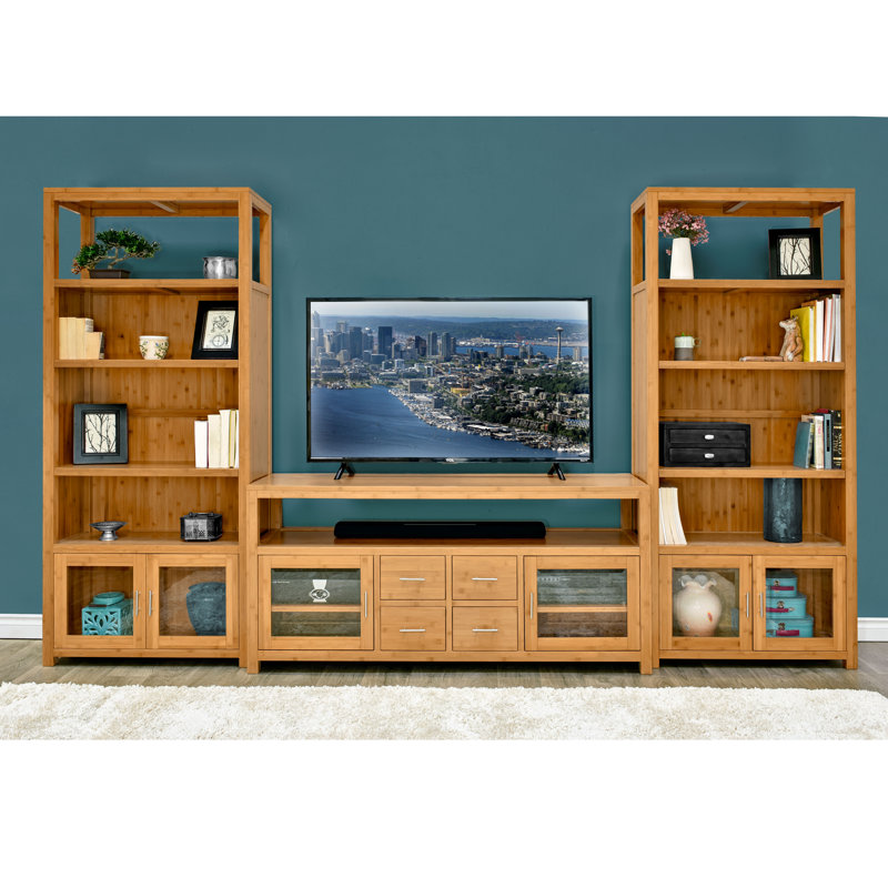 Latitude Run Fleta Solid Wood Entertainment Center for TVs up to 88" Wayfair